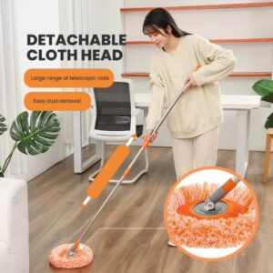 360° Rotating Microfiber Mop – Extendable Telescopic Floor Cleaner