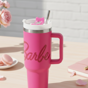 Barbie Kids Tumbler Leak-Proof BPA-Free Pink Bottle