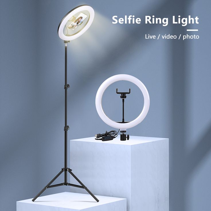 26cm LED Ring Light – Dimmable 7ft Tripod Kit