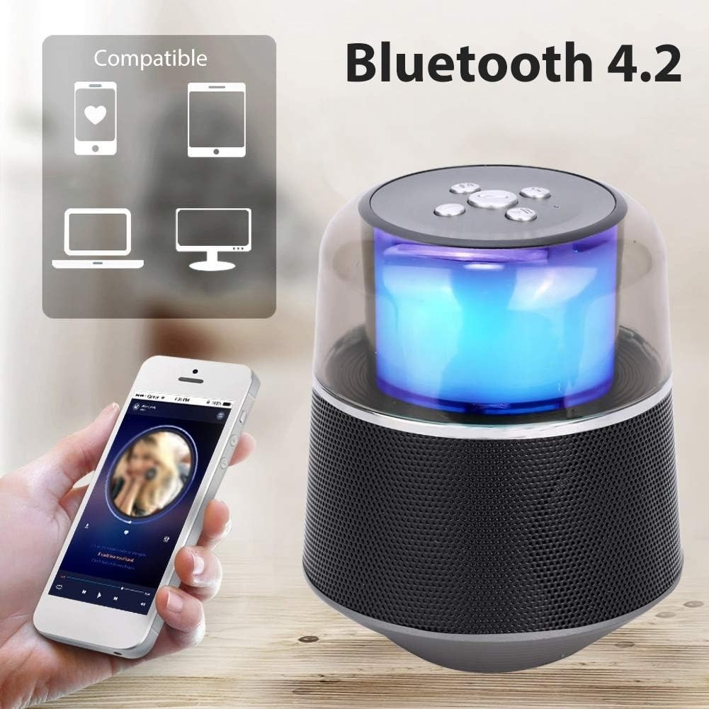 S6 Bluetooth Speaker – Portable LED Light & Hands-Free Calling