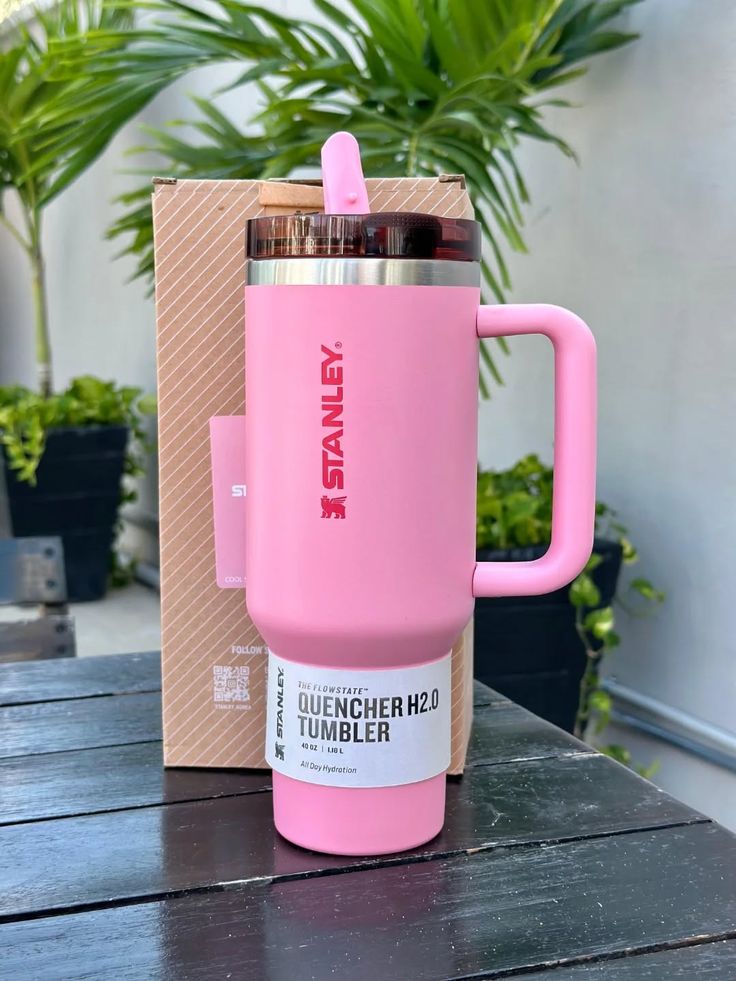 Stanley Flip Straw Tumbler 40oz Insulated Steel Blue