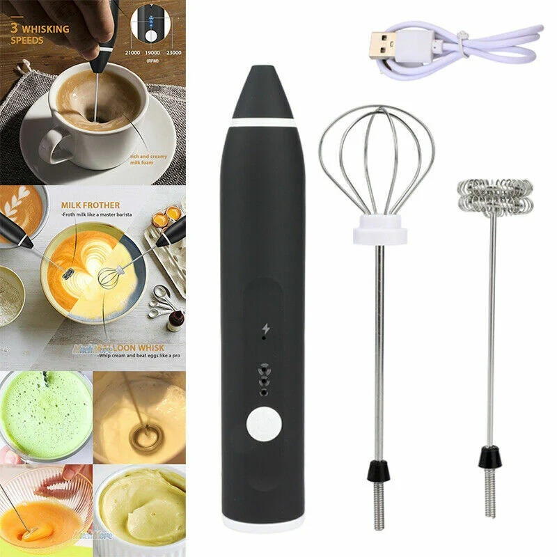 Rechargeable Coffee Beater – 2 in 1 Smooth Mixing Tool