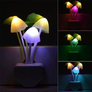 Mushroom Night Light Auto Dusk Sensor LED Lamp