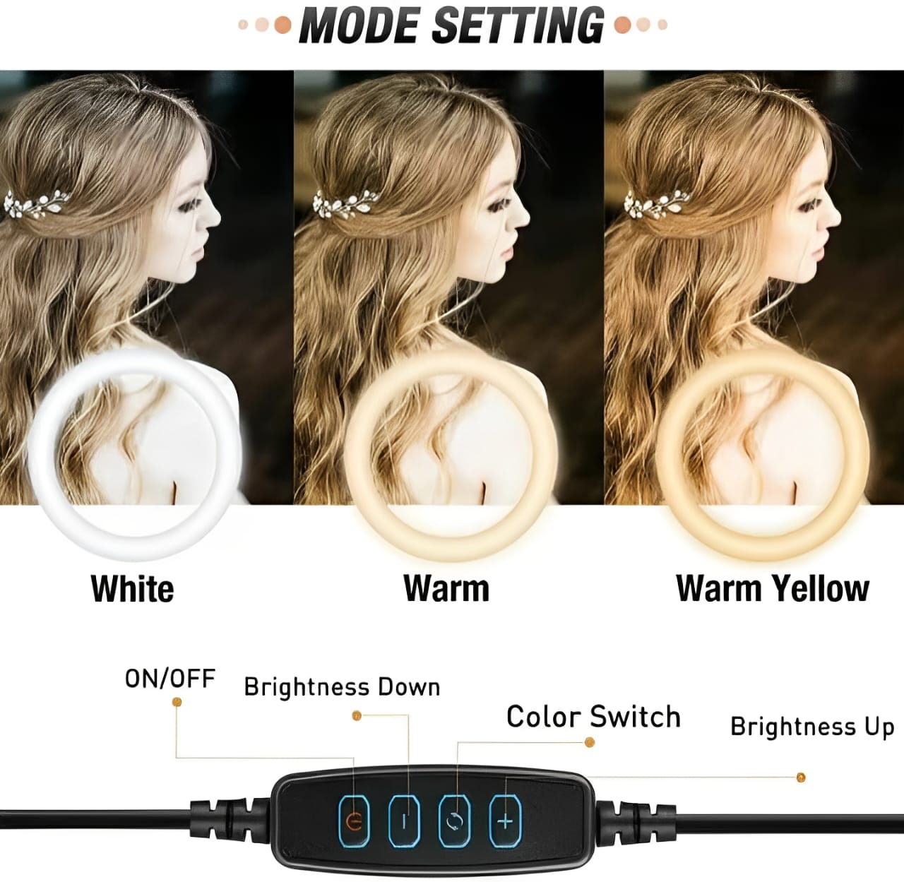 26cm LED Ring Light – Dimmable 7ft Tripod Kit