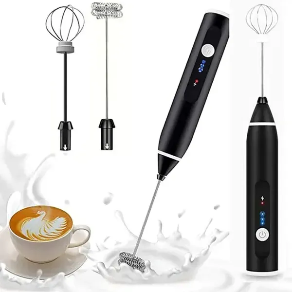Rechargeable Coffee Beater – 2 in 1 Smooth Mixing Tool
