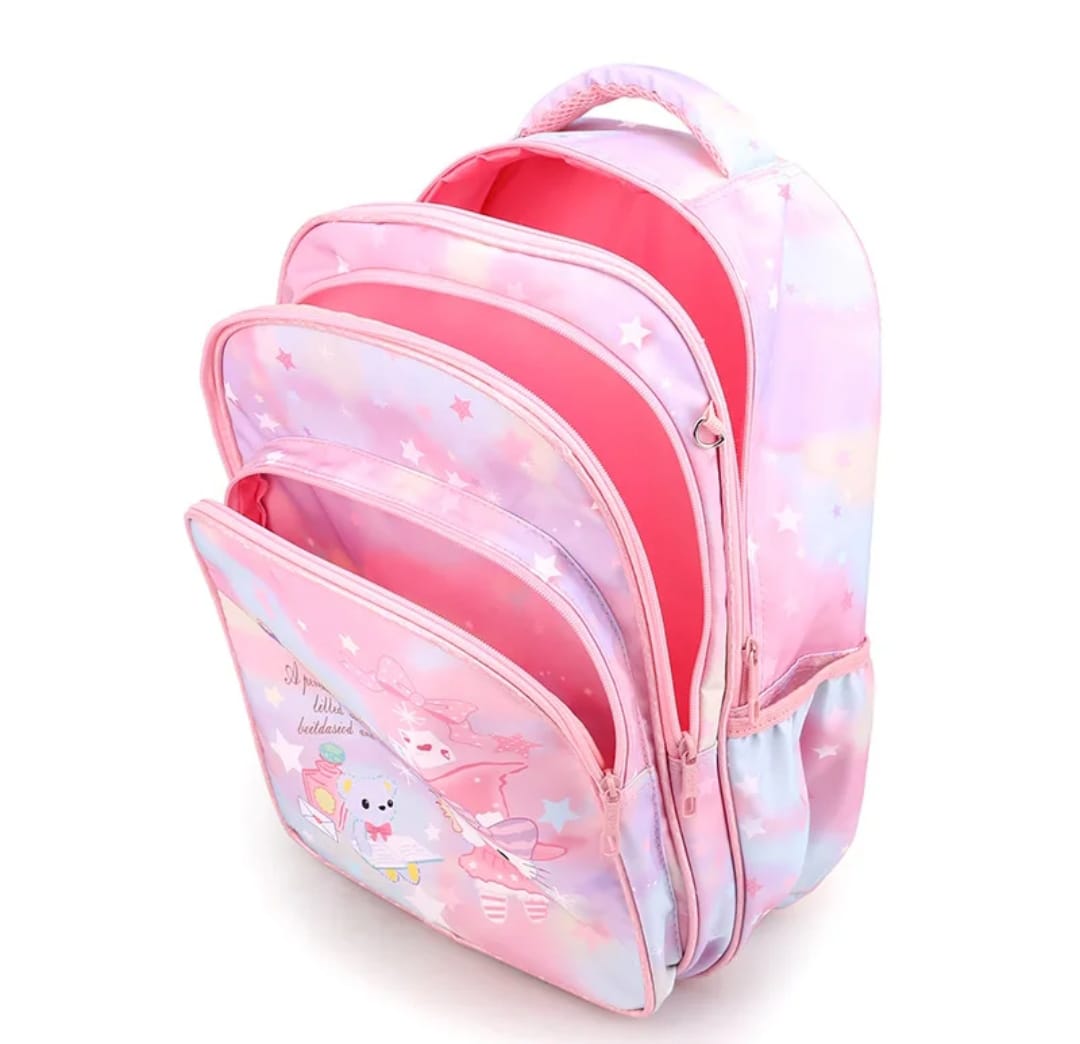 School Backpack for Daily Use Durable Multi-Pocket Blue