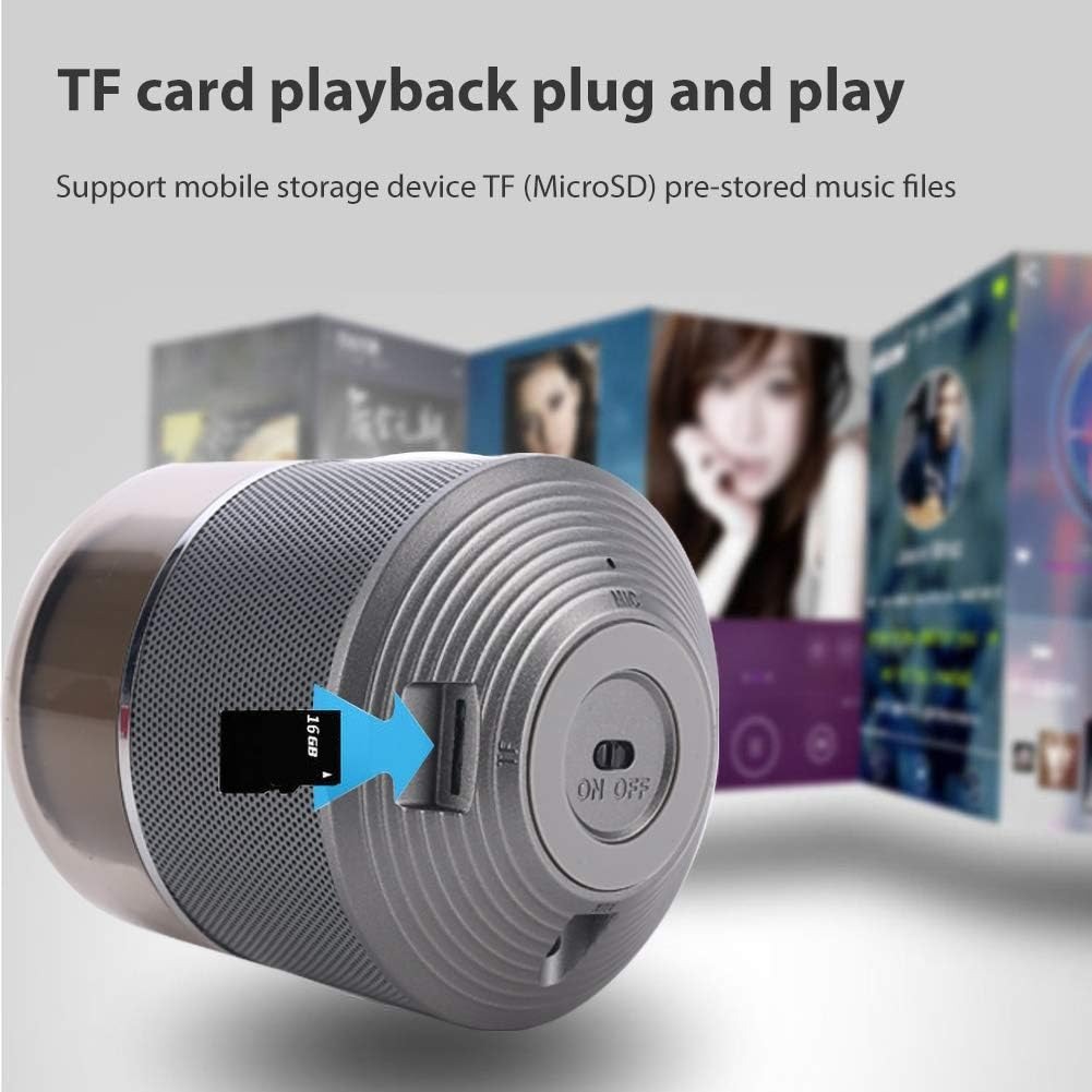 S6 Bluetooth Speaker – Portable LED Light & Hands-Free Calling