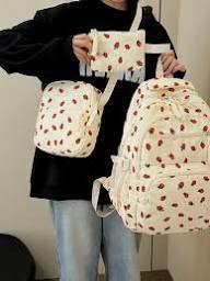 Korean Stylish Backpack for Girls Trendy Daily Black