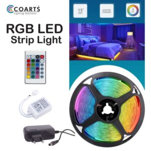 RGB LED Strip Light 16FT – Vibrant Color & Smart Control