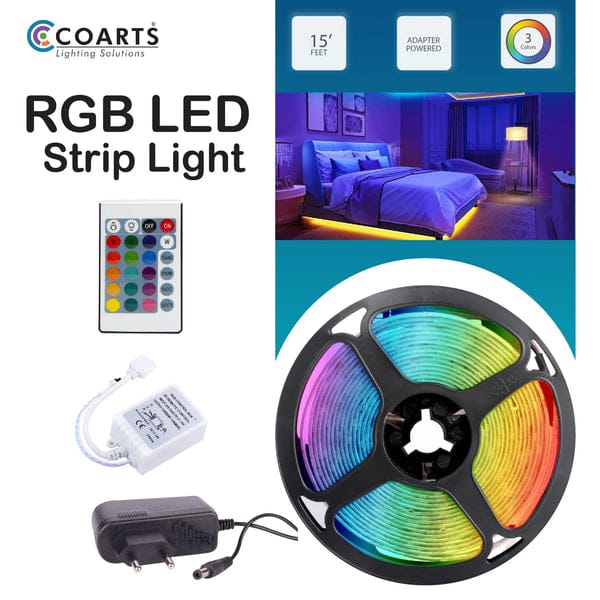 RGB LED Strip Light 16FT – Vibrant Color & Smart Control