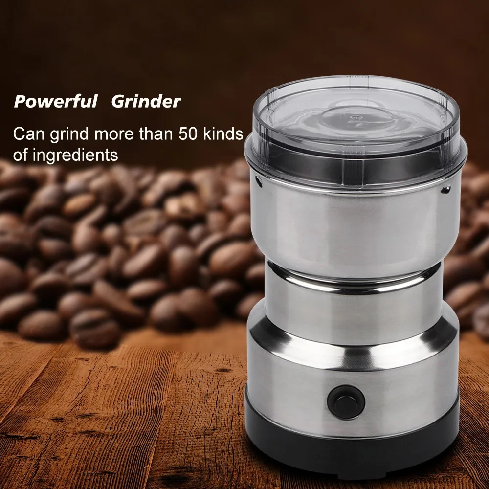 Mini Electric Grinder 300W – Stainless Steel Coffee, Spice & Masala Blender (220V)