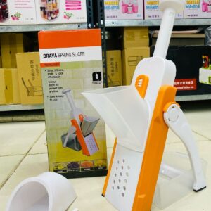 Safe-Slice Vertical Mandoline Slicer – Adjustable Multi-Purpose Vegetable Cutter & Julienne Tool