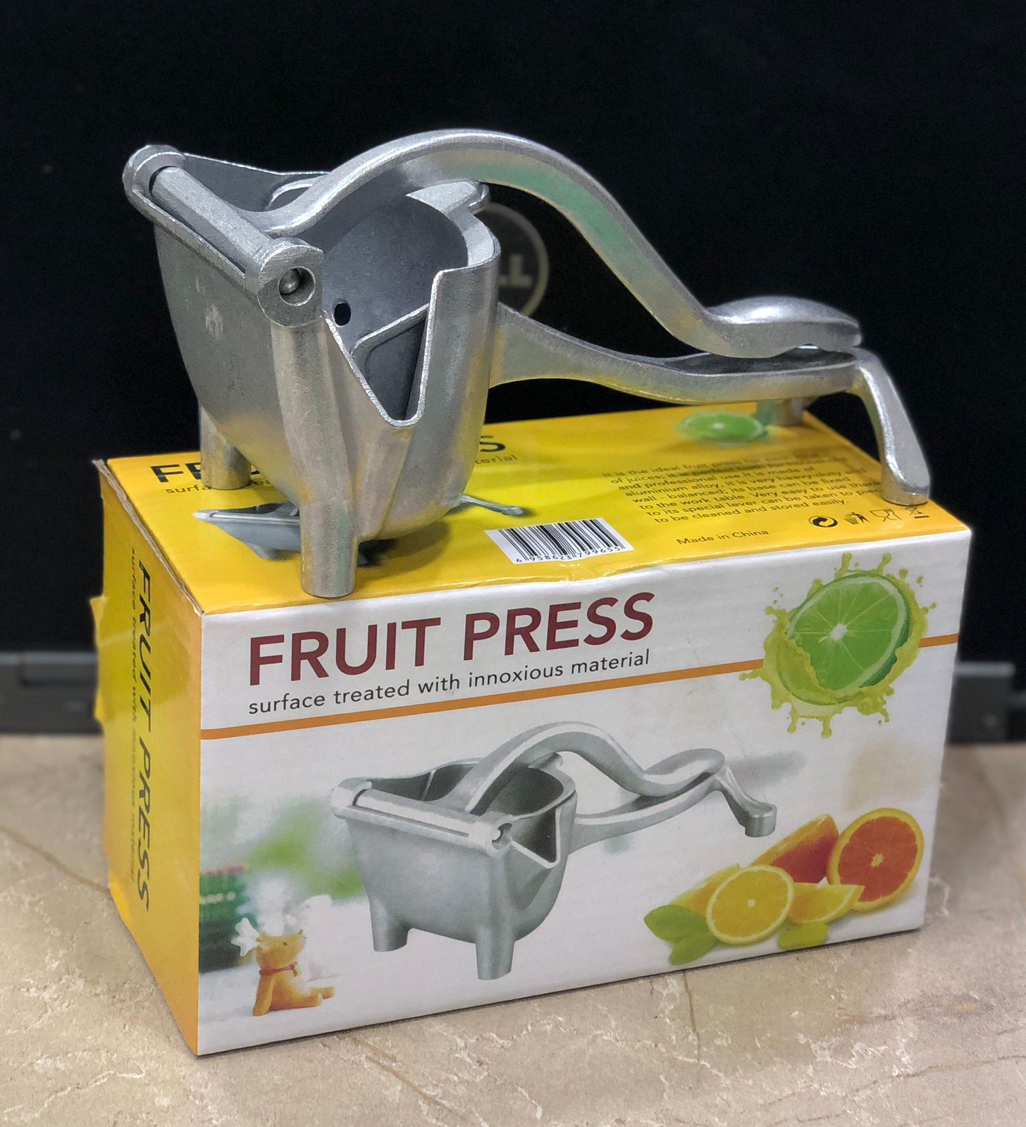 Stainless Steel Handheld Fruit Juicer – Lemon & Orange Clip Squeezer for Kitchen & Baby Food Prep