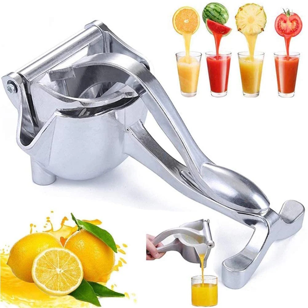 Stainless Steel Handheld Fruit Juicer – Lemon & Orange Clip Squeezer for Kitchen & Baby Food Prep