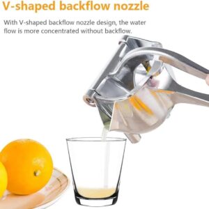 Stainless Steel Handheld Fruit Juicer – Lemon & Orange Clip Squeezer for Kitchen & Baby Food Prep