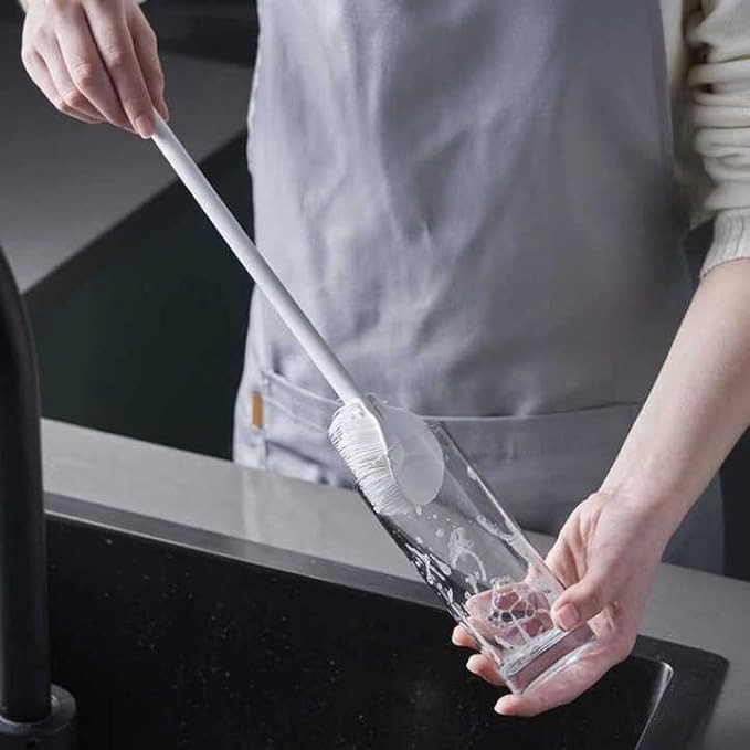 Silicone Long Handle Cleaning Brush – Deep Mug & Bottle Washing Brush for Kitchen Use