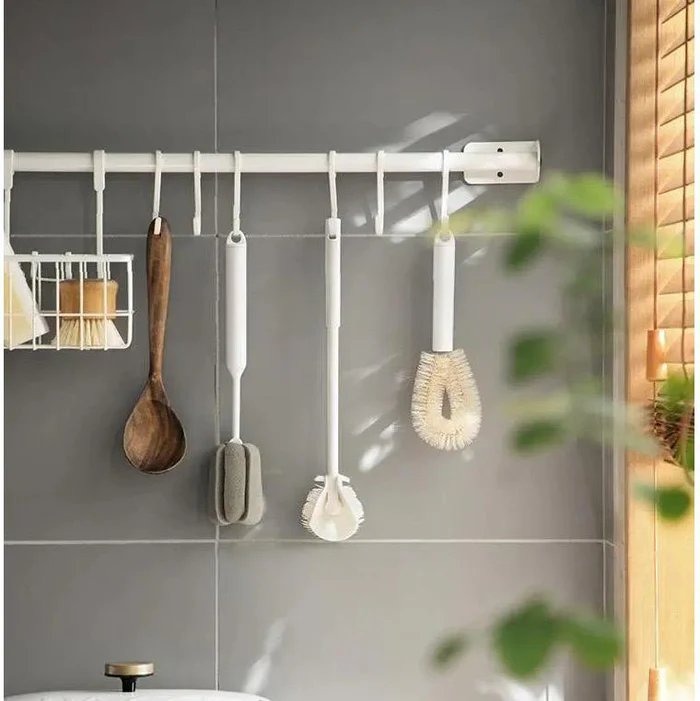 Silicone Long Handle Cleaning Brush – Deep Mug & Bottle Washing Brush for Kitchen Use