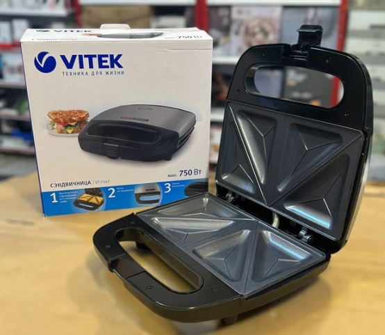 Sandwich Maker 750W – Fast Toast Non-Stick Grill VT-7147