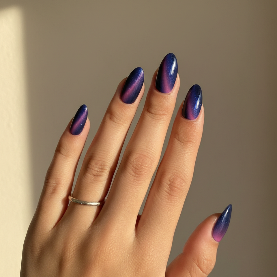 Press-On Artificial Nails – Salon Shine Manicure Set 24Pcs