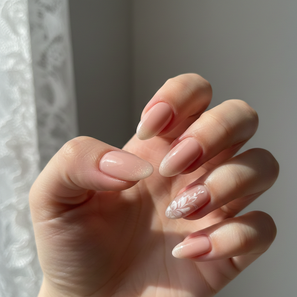 Press-On Artificial Nails – Salon Shine Manicure Set 24Pcs