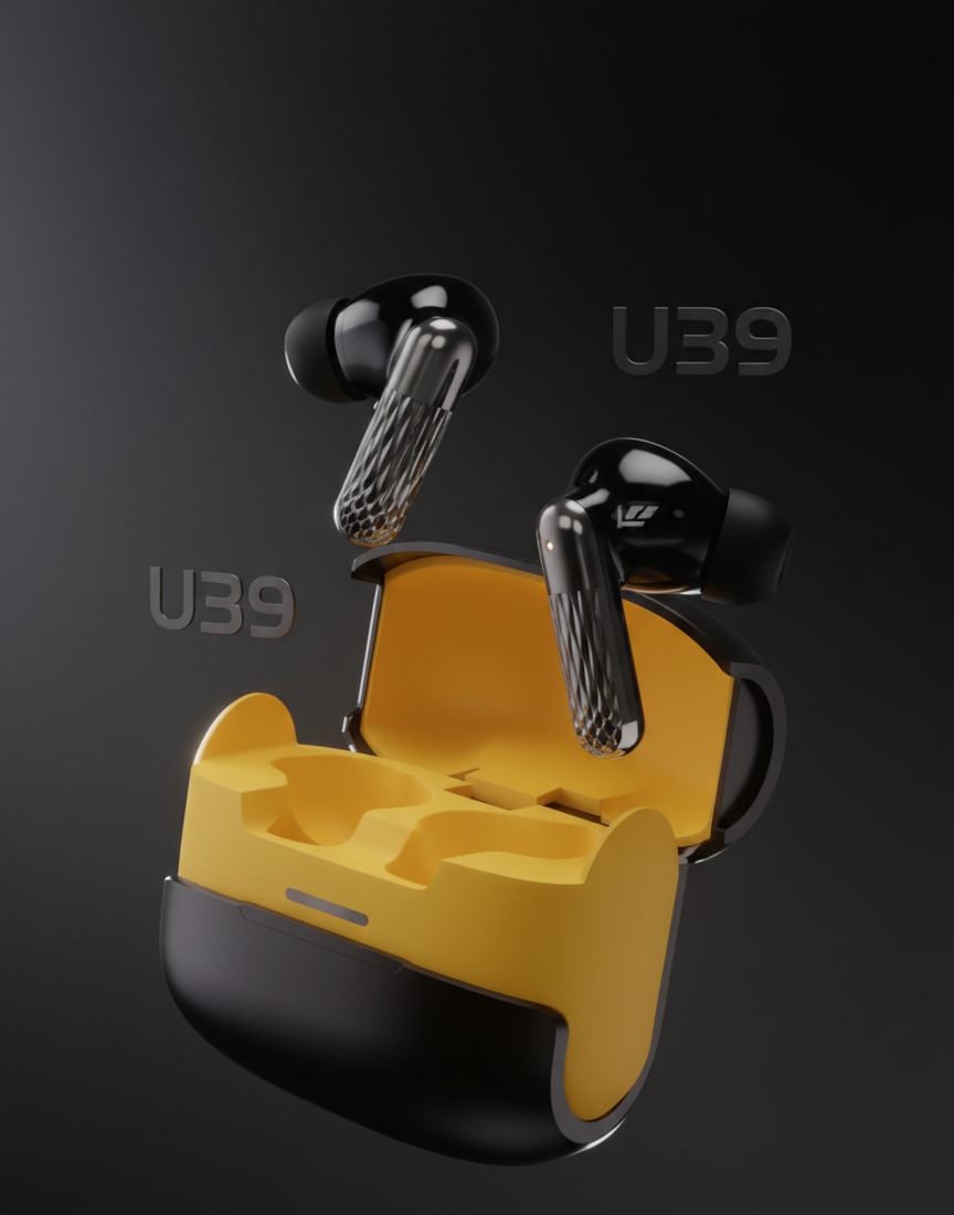 U39 True Wireless Bluetooth 5.1 Earbuds – Premium Plating Design (Random Color)