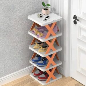4-Layer Shoe Storage Rack – Foldable Space Saver Organizer