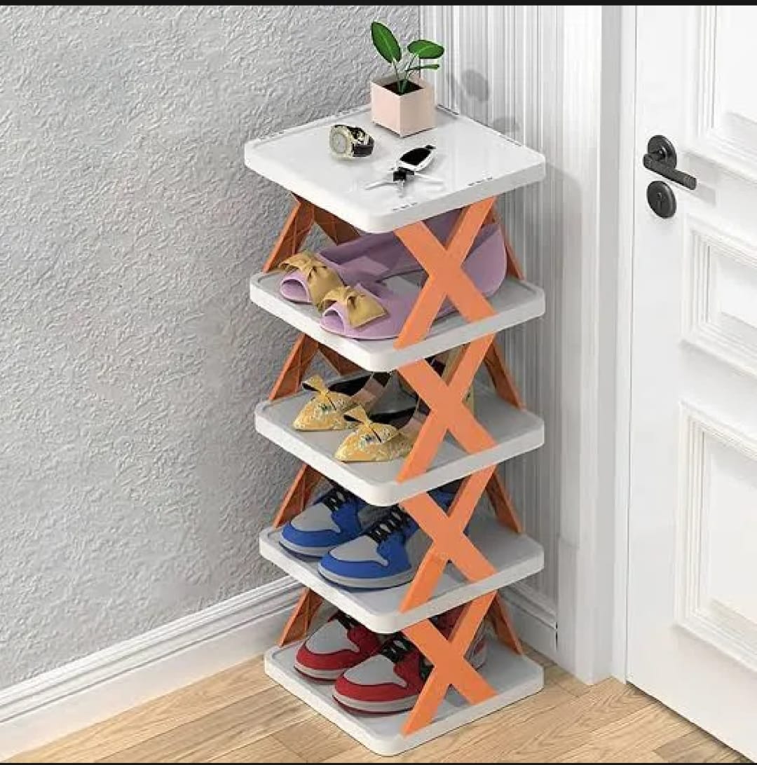 4-Layer Shoe Storage Rack – Foldable Space Saver Organizer