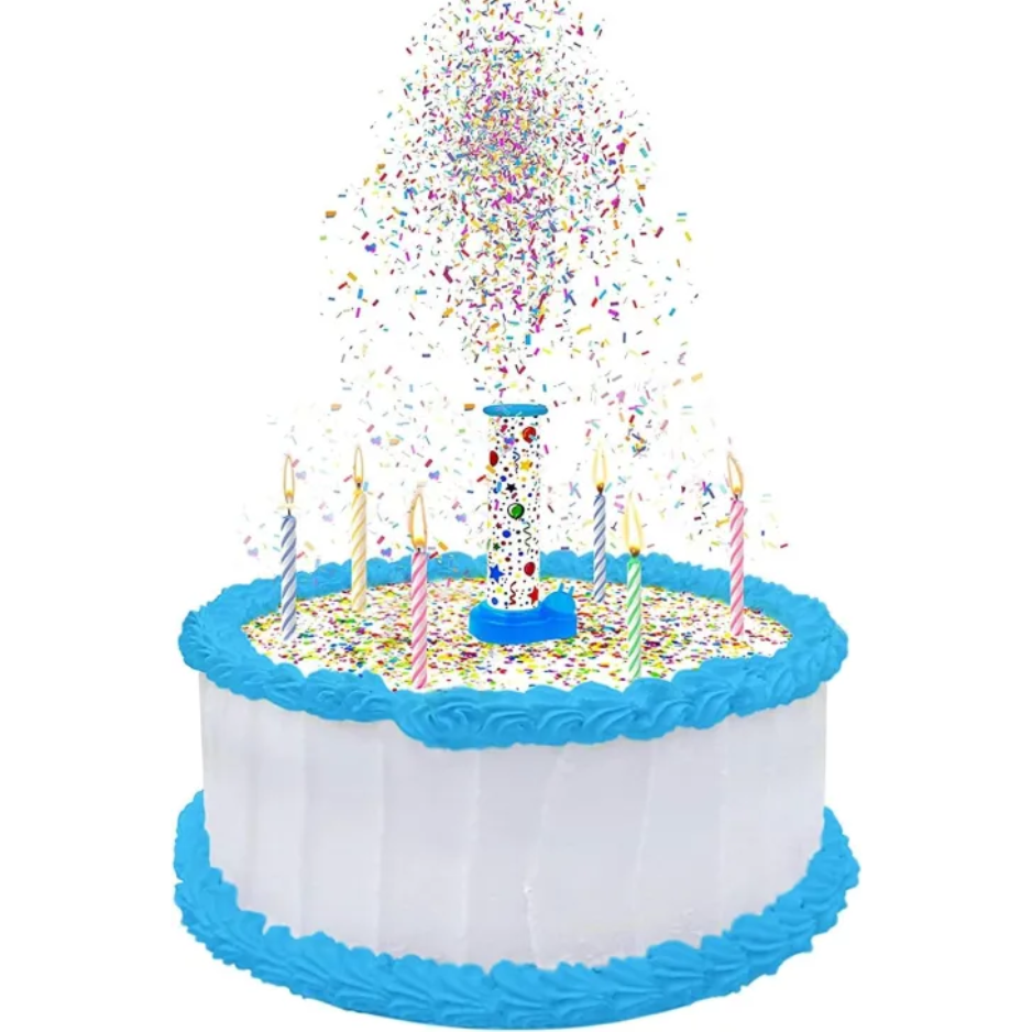 Musical Sprinkle Cake Topper – Surprise Pop Party Decor