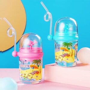 Children Whale Spray Cup Sippy Bottle – Cartoon Baby Straw Cup, Portable & Leak-Resistant (Random Color)