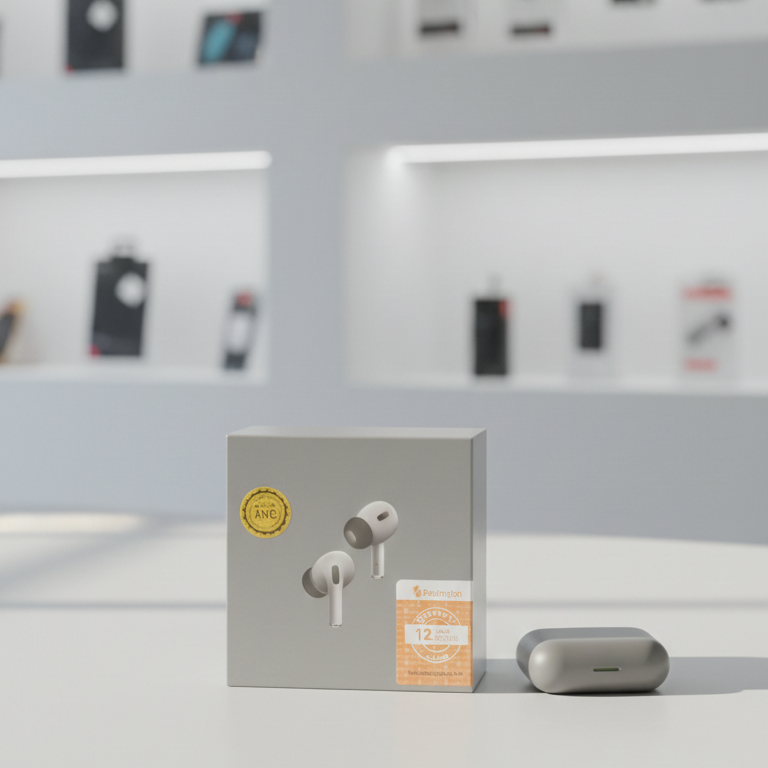 Wireless Airbuds – Grey Edition with Deep Bass Sound