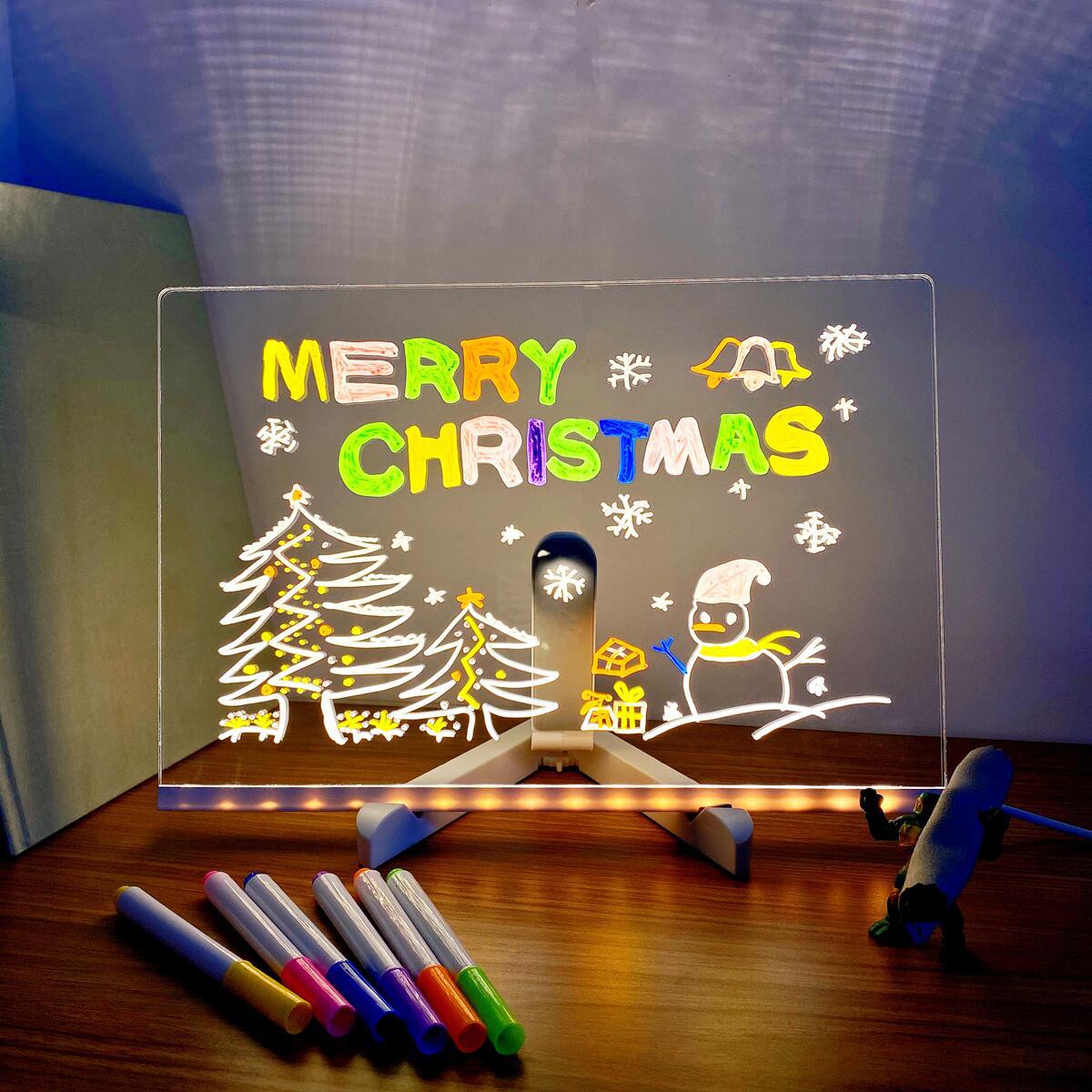 LED Message Writing Board – Glow Notes Display with Stand