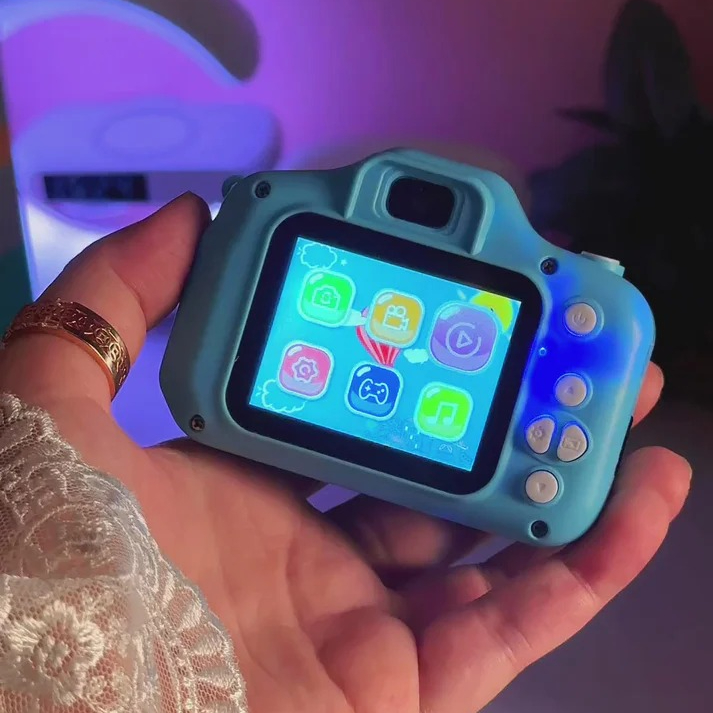 Digital Kids Camera with HD Lens – Fun Photo Modes & Rechargeable Battery (Random Color)