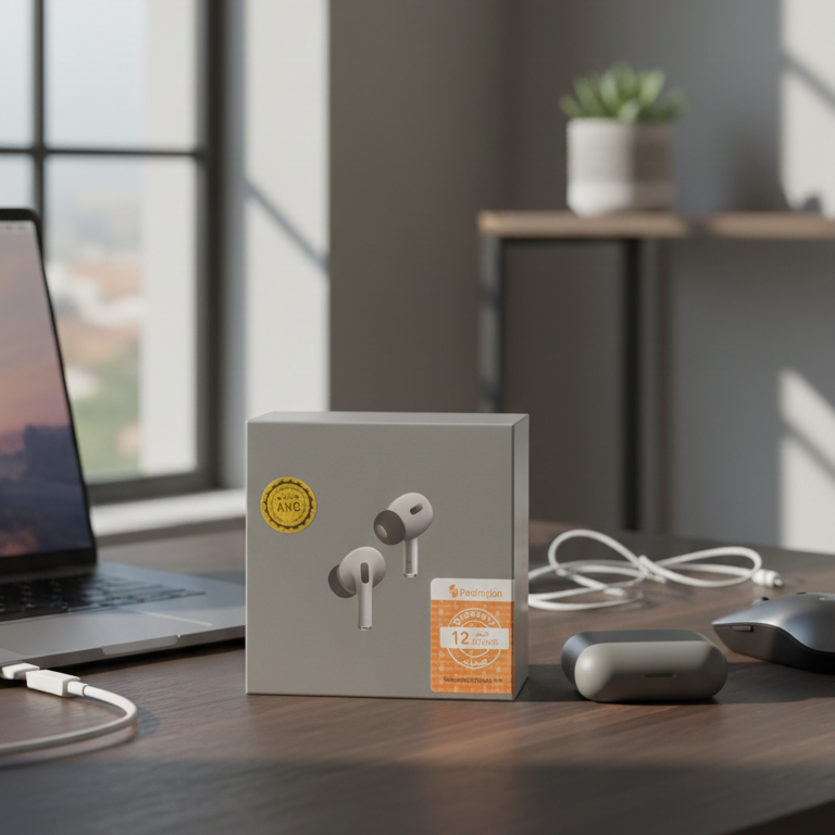 Wireless Airbuds – Grey Edition with Deep Bass Sound